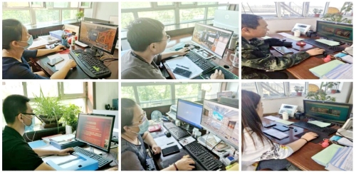 新結(jié)公司營銷分公司干部職工通過網(wǎng)絡(luò)參觀360全景展示安全體驗場館